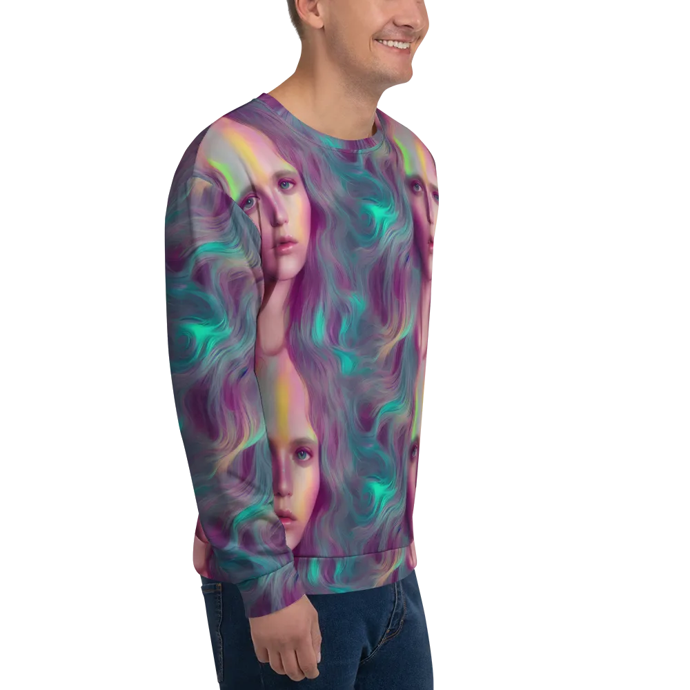 Surreal Tresses on Sweatshirt — Right Front