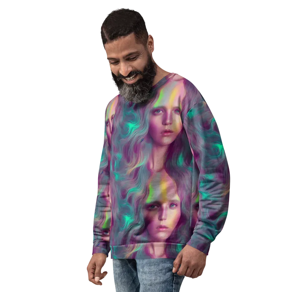 Surreal Tresses on Sweatshirt — Left Front