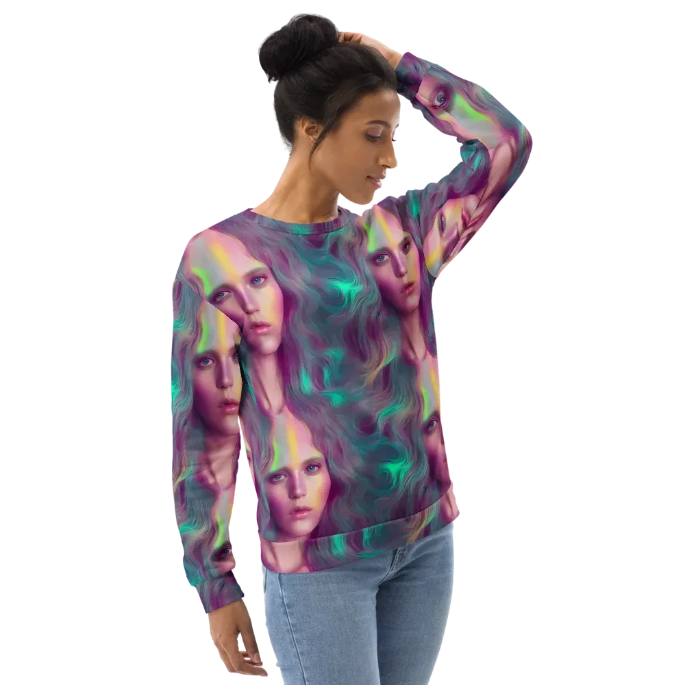 Surreal Tresses on Sweatshirt — Right Front