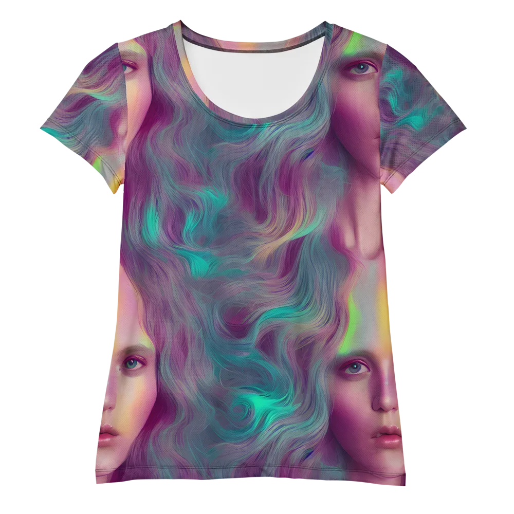 Surreal Tresses on Women's Athletic T-Shirt — Front