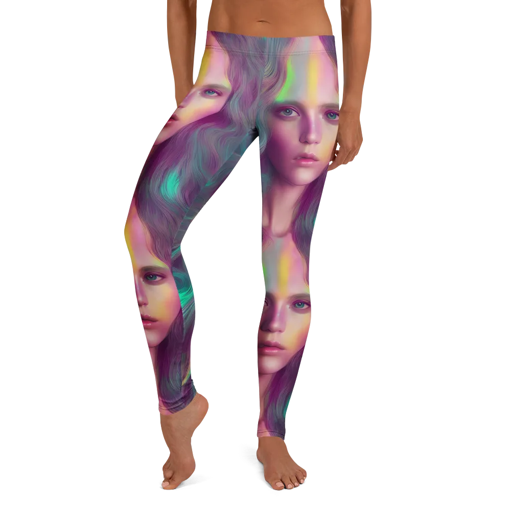 Surreal Tresses on Leggings — Front