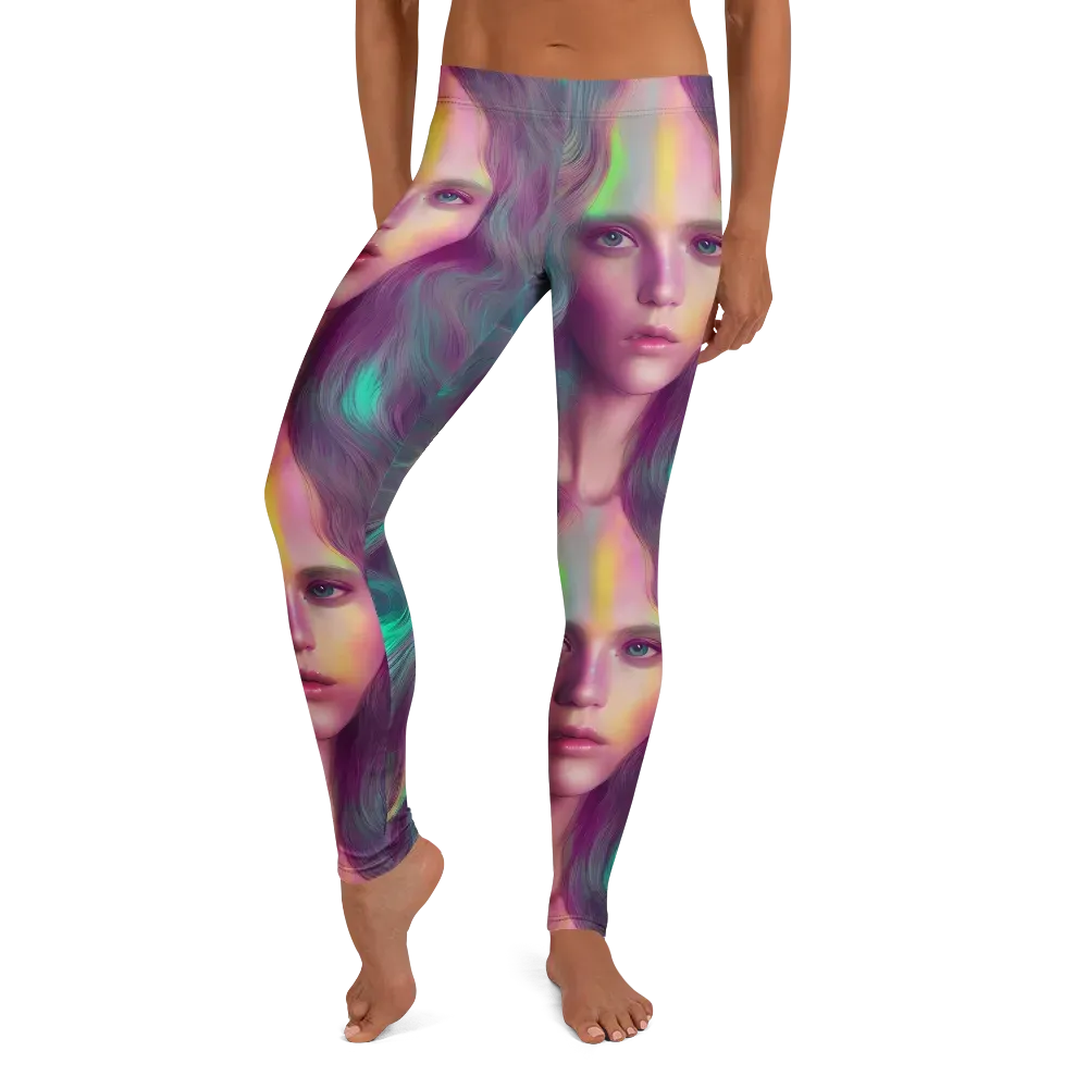 Surreal Tresses on Leggings — Front
