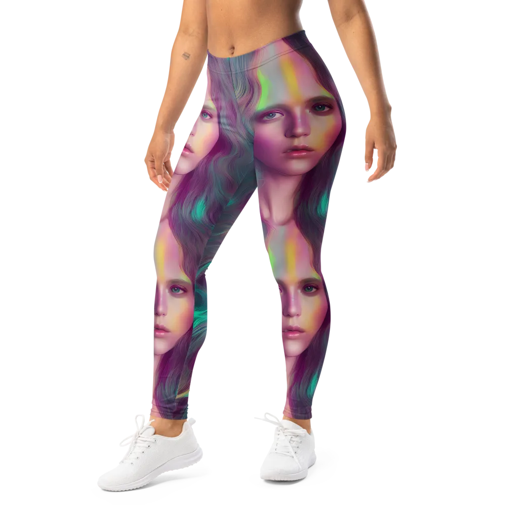 Surreal Tresses on Leggings — Left Front