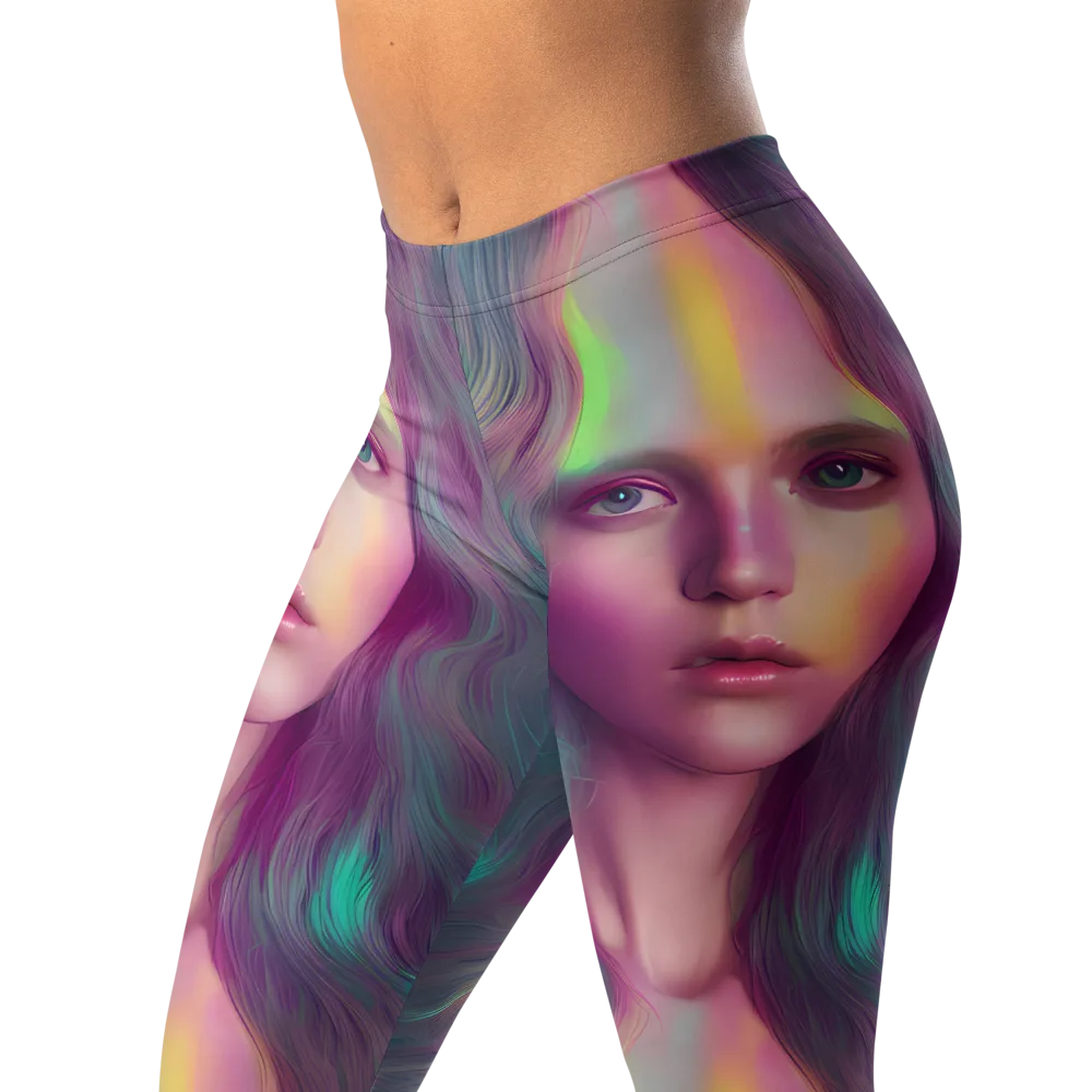 Surreal Tresses on Leggings — Left Front