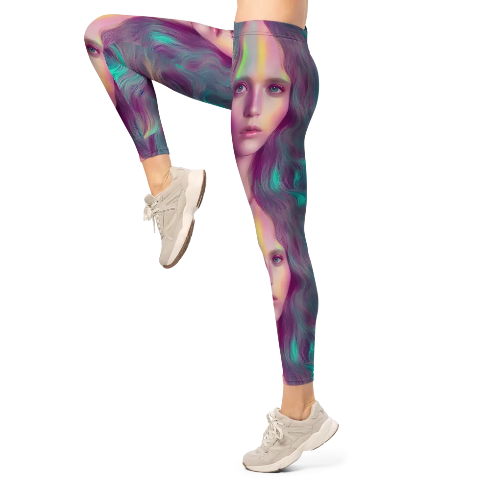 Surreal Tresses on Leggings — Left