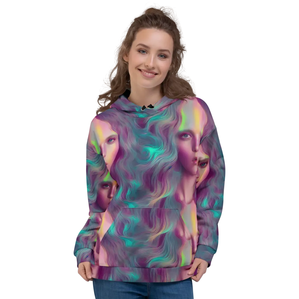 Surreal Tresses on Hoodie — Front