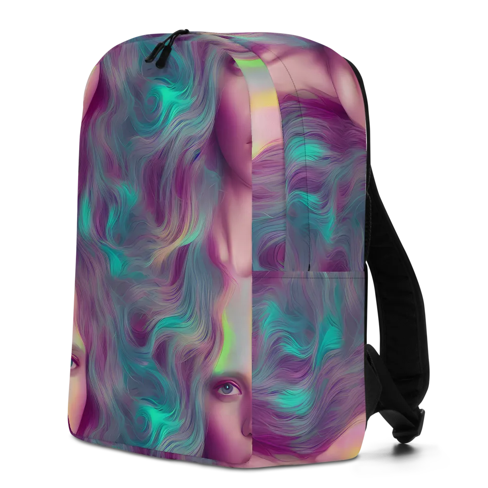 Surreal Tresses on Minimalist Backpack — Left