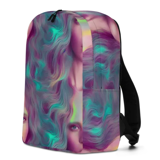 Surreal Tresses on a Minimalist Backpack