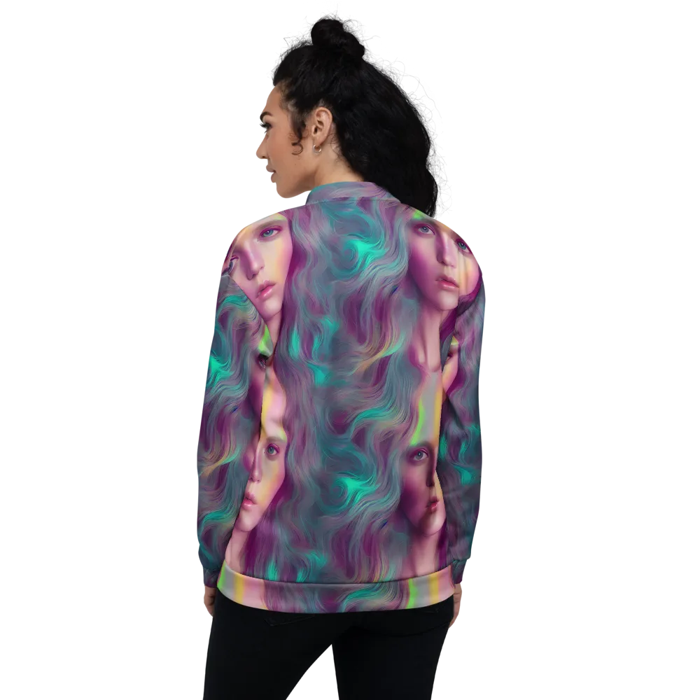 Surreal Tresses on Bomber Jacket — Back