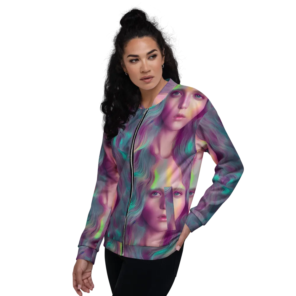 Surreal Tresses on Bomber Jacket — Left