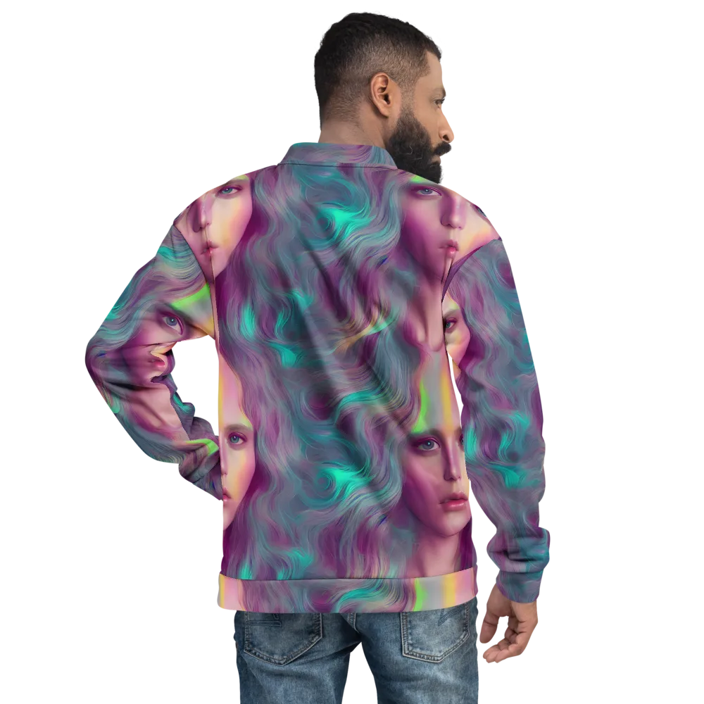Surreal Tresses on Bomber Jacket — Back