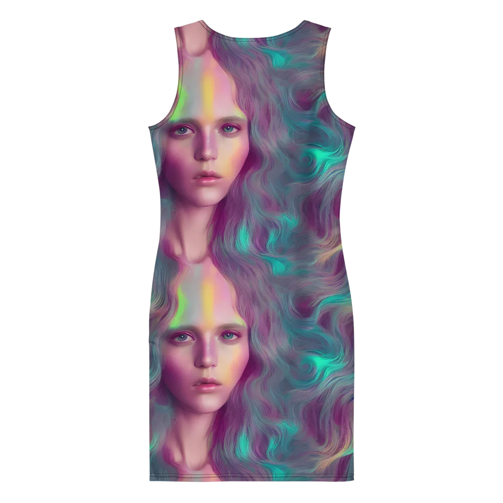 Surreal Tresses on Bodycon Dress — Back
