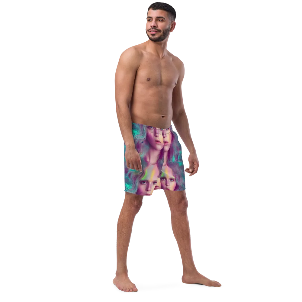 Surreal Tresses on Swim Trunks — Right Front