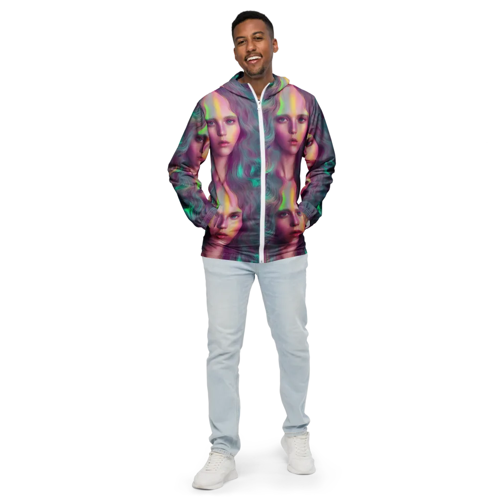 Surreal Tresses on Men's Windbreaker — Front