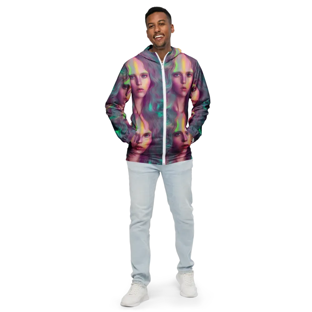 Surreal Tresses on Men's Windbreaker — Front