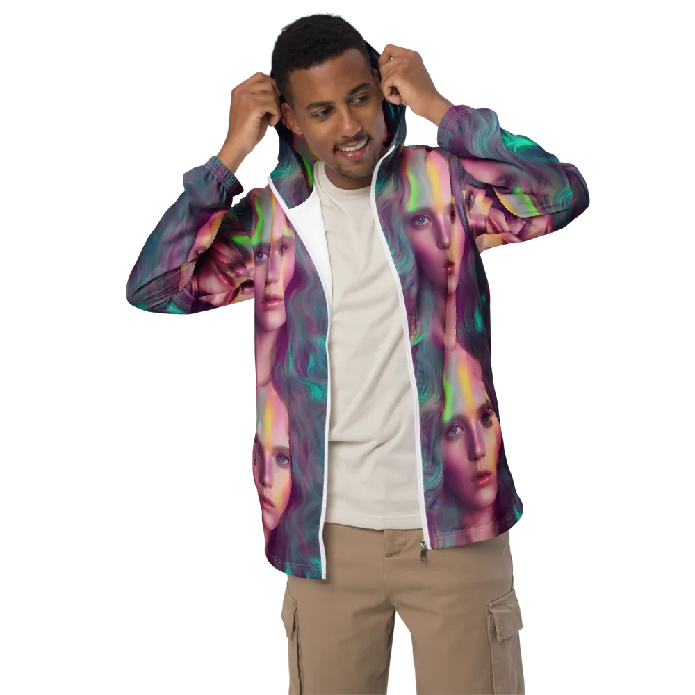 Surreal Tresses on Men's Windbreaker — Front