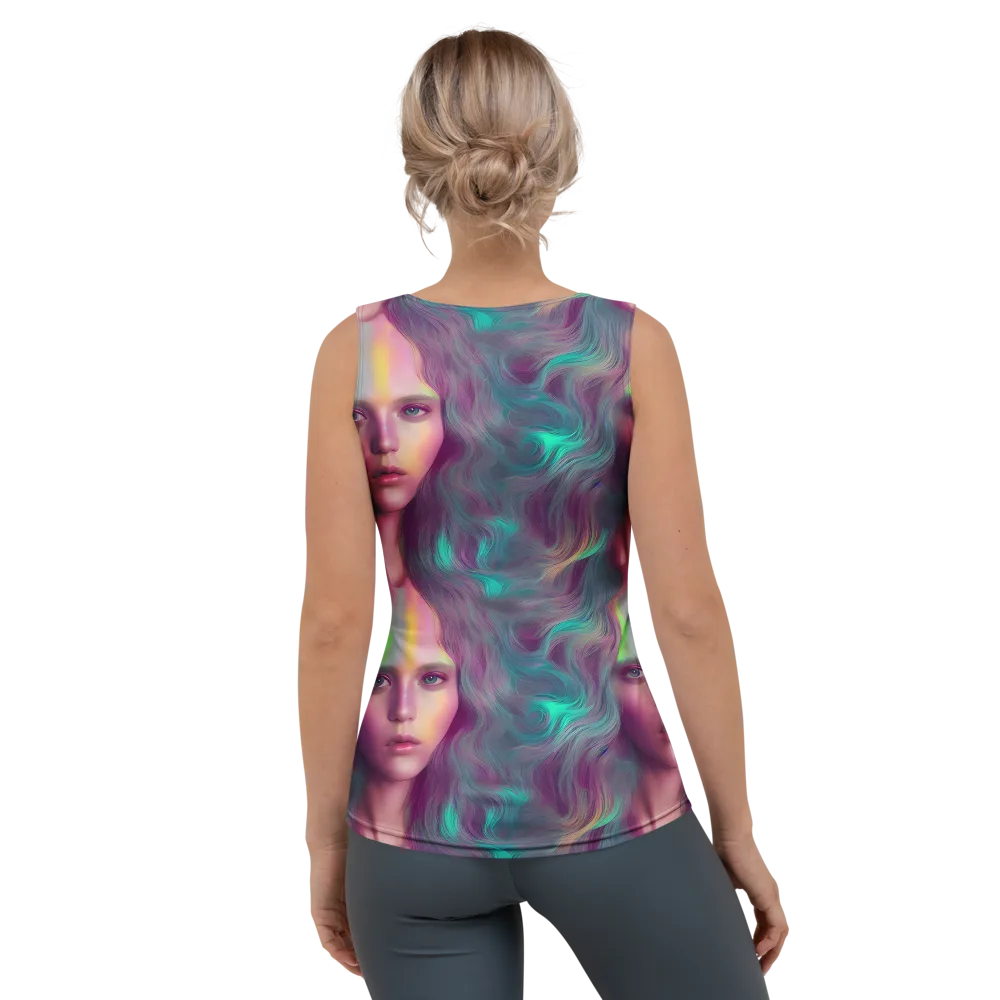 Surreal Tresses on Women's Tank Top — Back