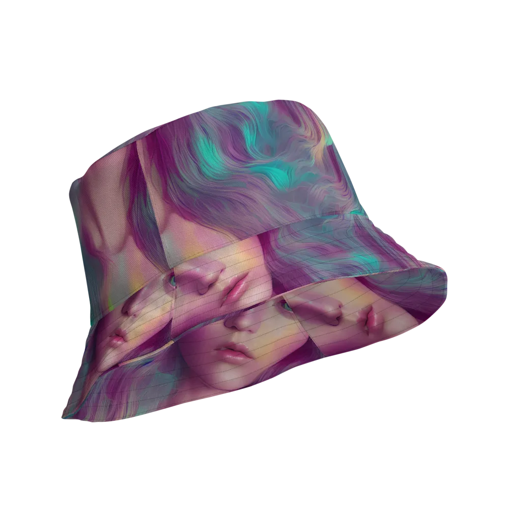 Surreal Tresses on Reversible Bucket Hat — Product details Outside