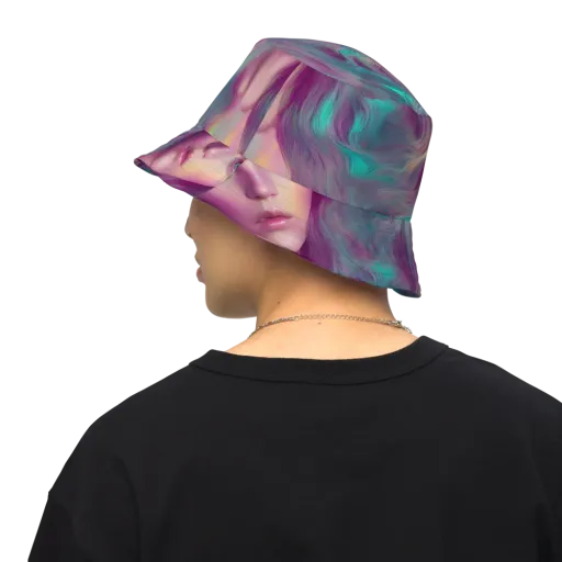Surreal Tresses on a Reversible Bucket Hat