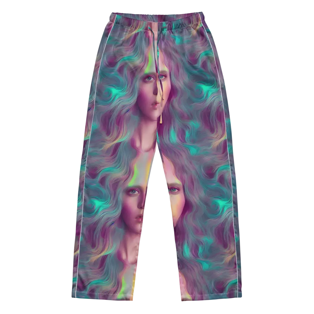 Surreal Tresses on Women's Pajama Pants — Front