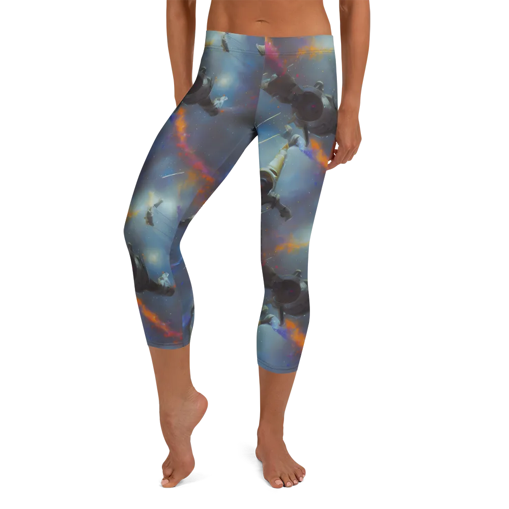Gravity's Palette on Capri Leggings — Front
