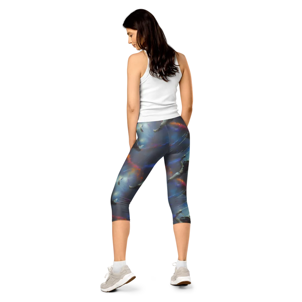 Gravity's Palette on Capri Leggings — Back