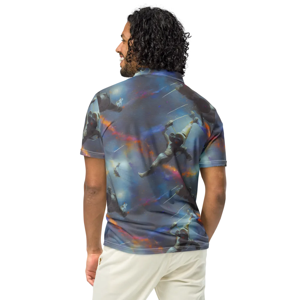Gravity's Palette on Men's Slim Fit Polo Shirt — Back