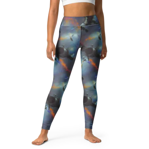 Gravity's Palette on a Yoga Leggings