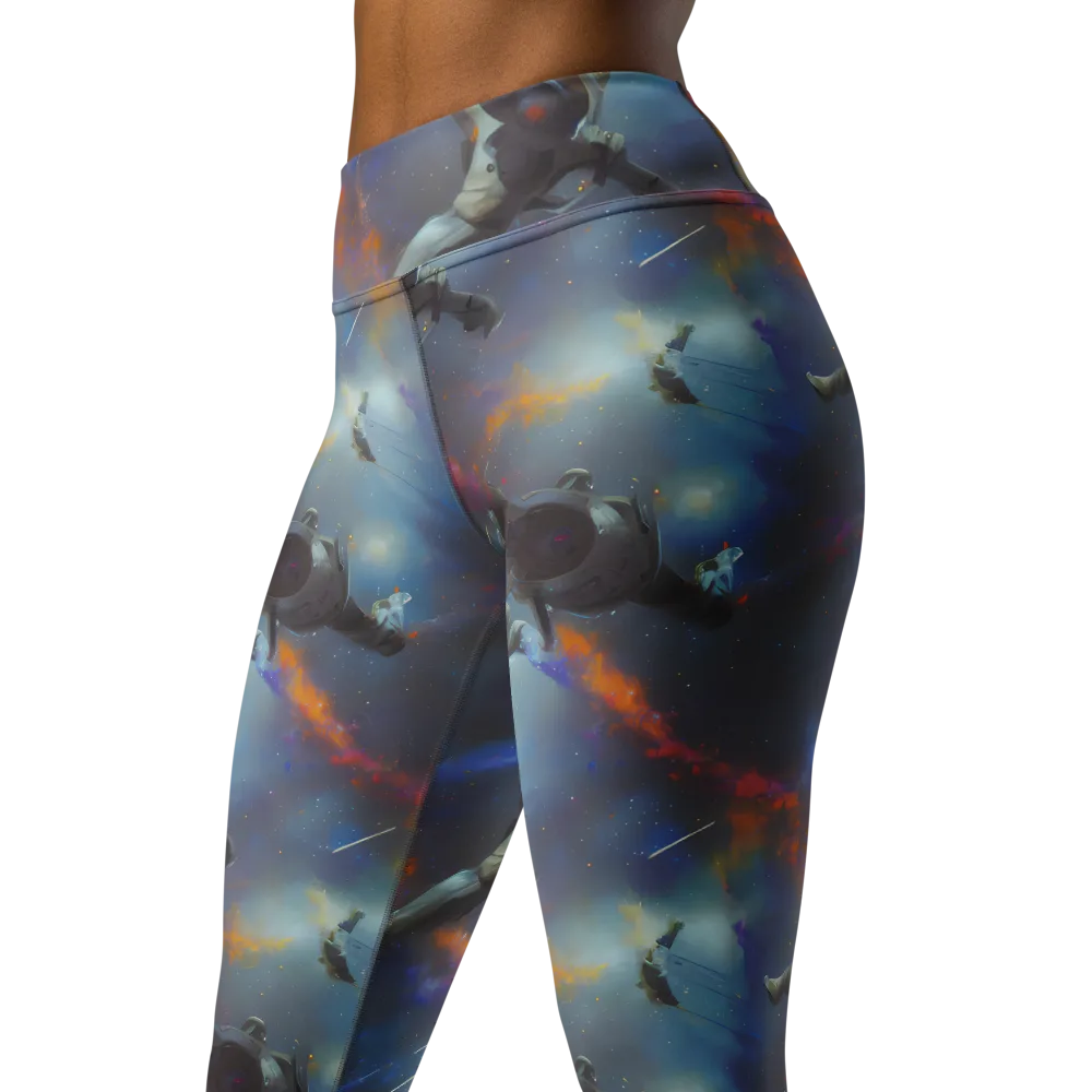 Gravity's Palette on Yoga Leggings — Left Front