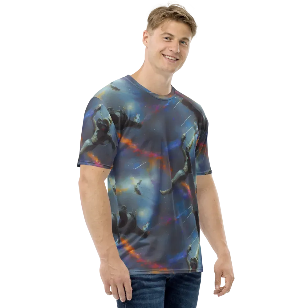 Gravity's Palette on Men's Crew Neck T-Shirt — Right