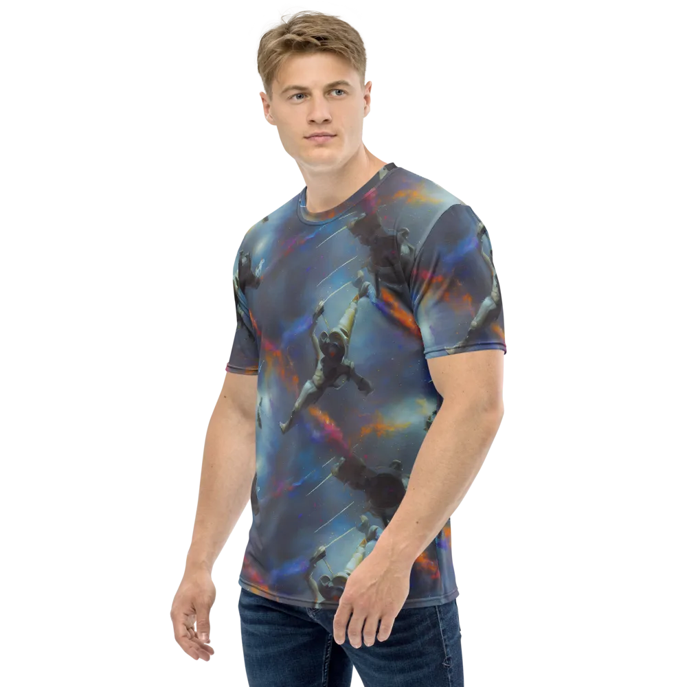 Gravity's Palette on Men's Crew Neck T-Shirt — Left