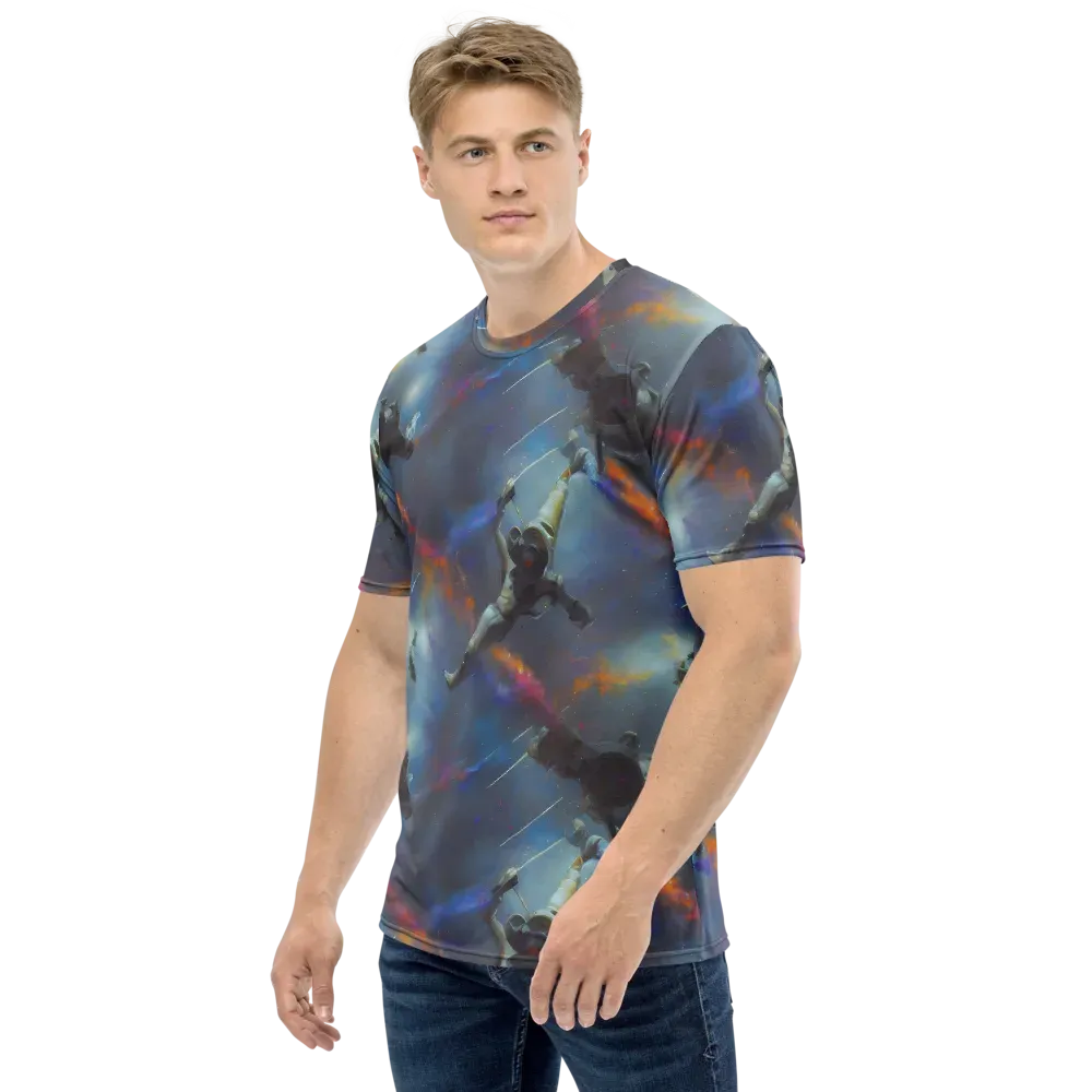 Gravity's Palette on Men's Crew Neck T-Shirt — Left