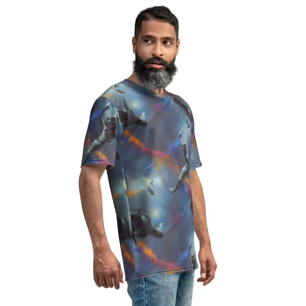 Gravity's Palette on Men's Crew Neck T-Shirt — Right