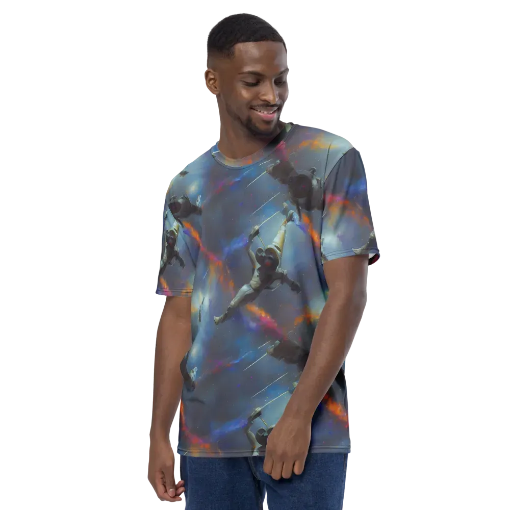Gravity's Palette on Men's Crew Neck T-Shirt — Left