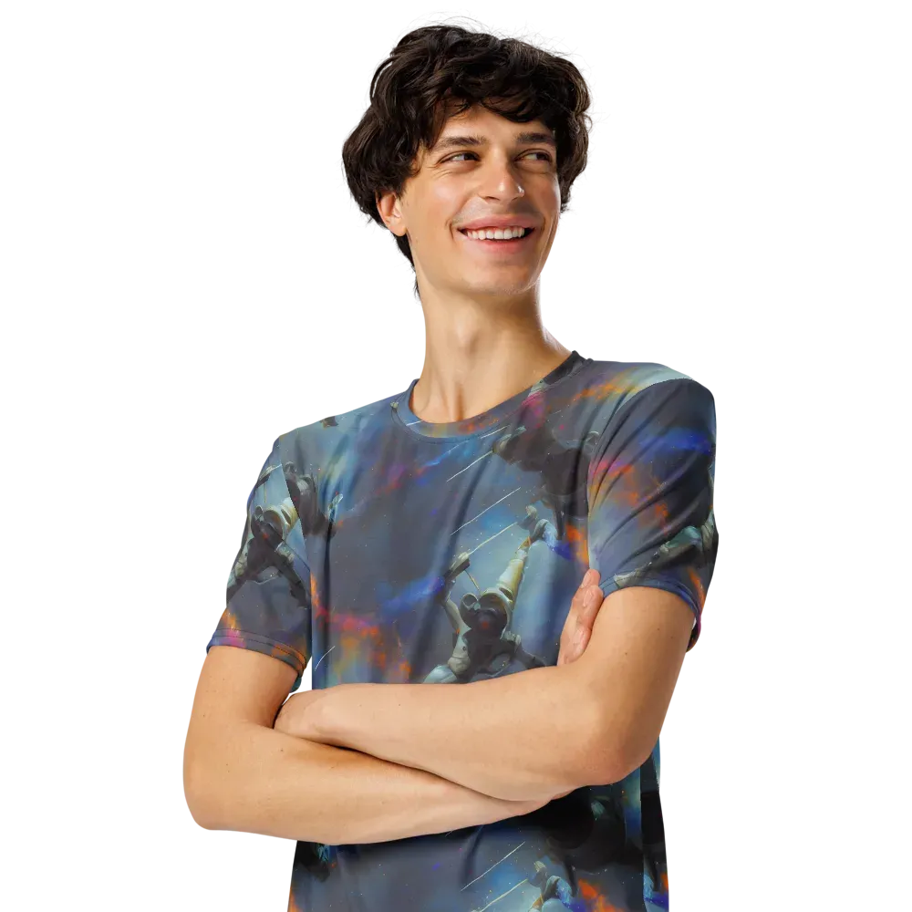 Gravity's Palette on Men's Crew Neck T-Shirt — Left Front