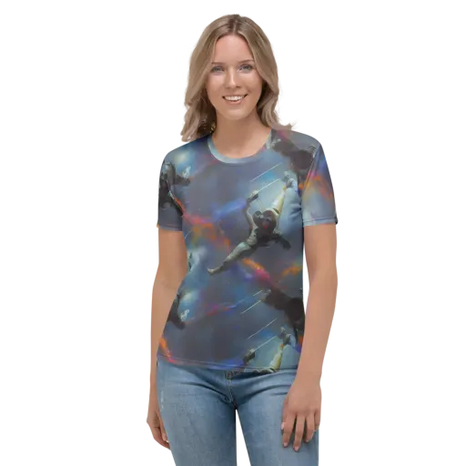 Gravity's Palette on a Women's Crew Neck T-Shirt