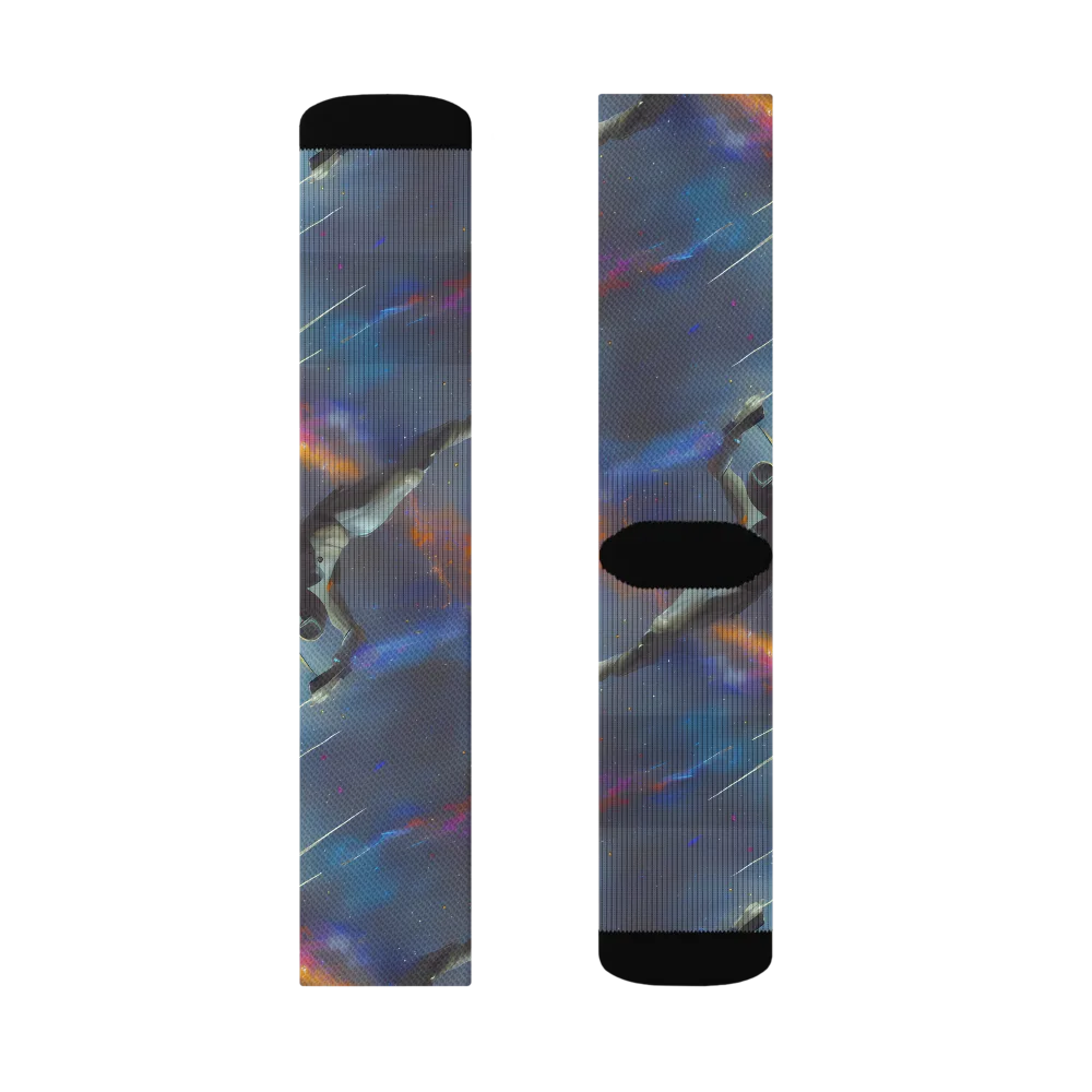 Gravity's Palette on Socks — Left Sock