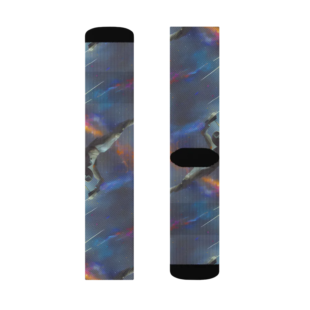 Gravity's Palette on Socks — Right Sock