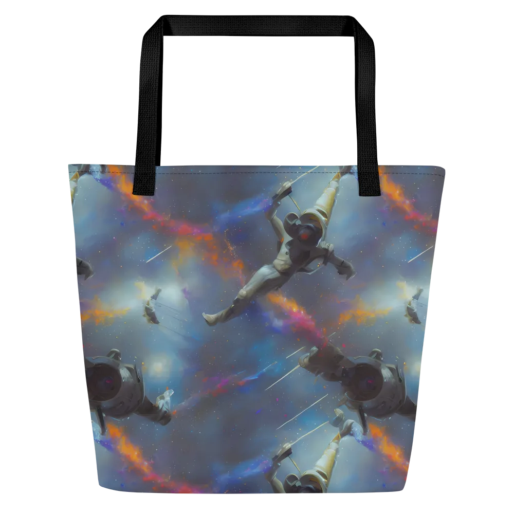Gravity's Palette on Large Tote Bag W/ Pocket — Front