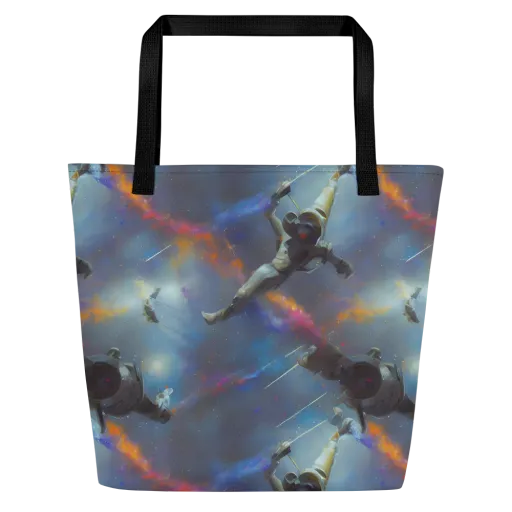 Gravity's Palette on a Large Tote Bag W/ Pocket