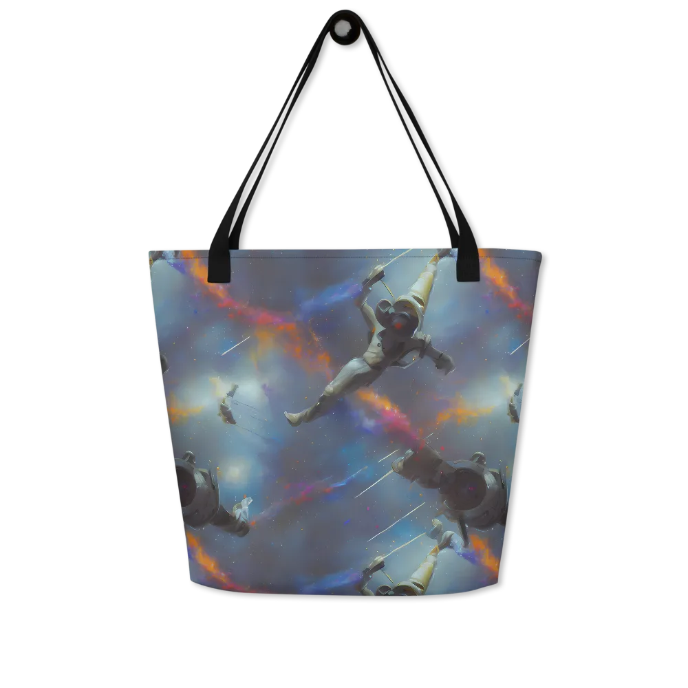Gravity's Palette on Large Tote Bag W/ Pocket — Front