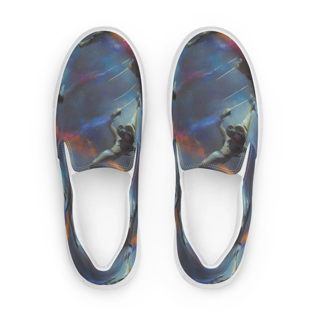 Gravity's Palette on Women's Slip-On Canvas Shoes — Front