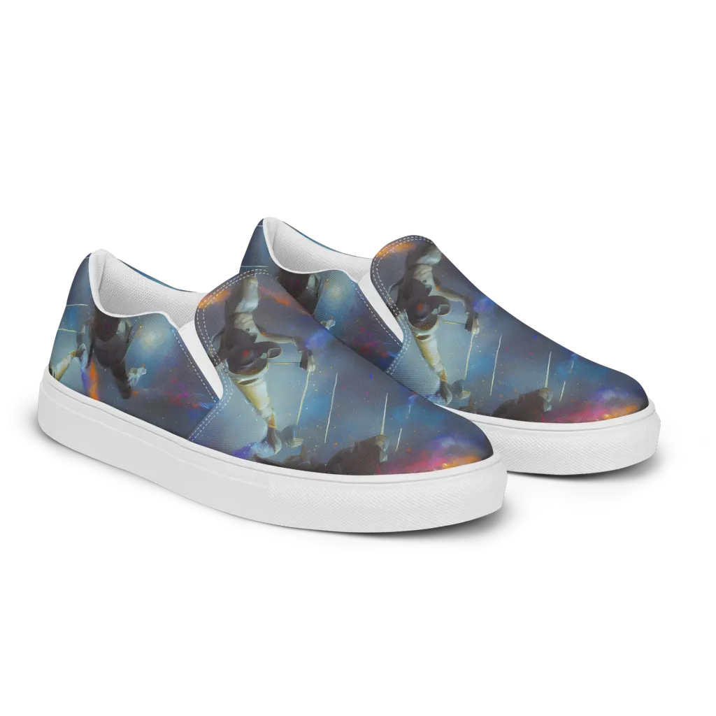 Gravity's Palette on Women's Slip-On Canvas Shoes — Right Front