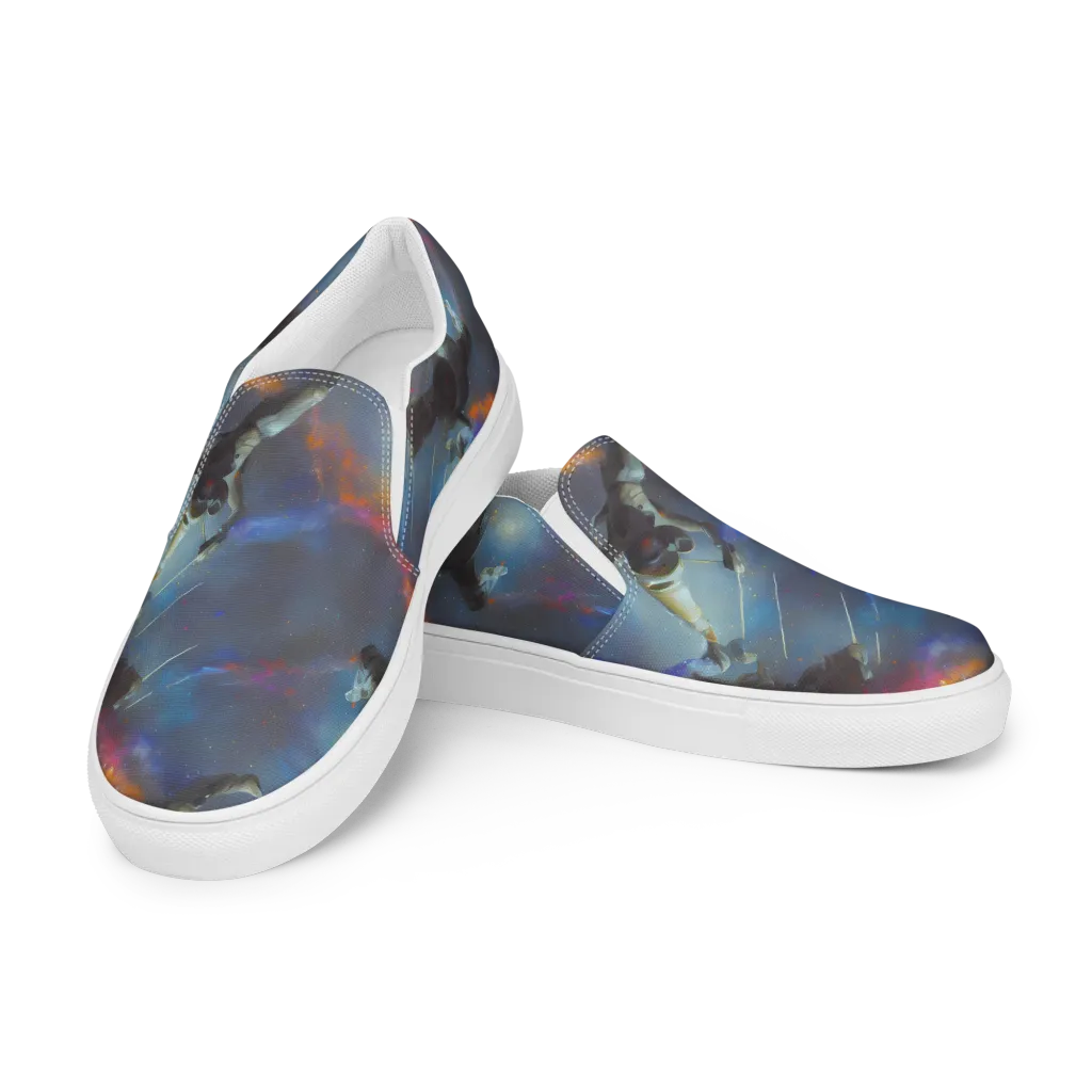 Gravity's Palette on Women's Slip-On Canvas Shoes — Left Front