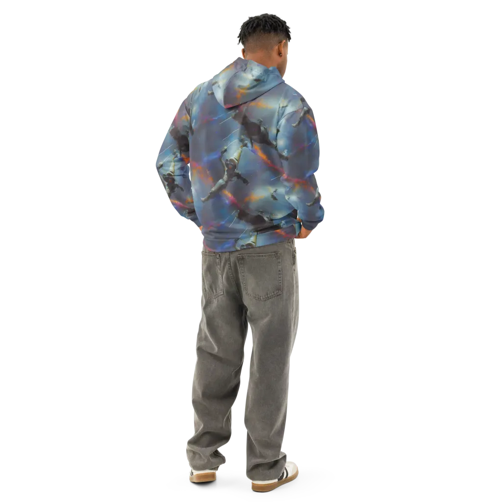 Gravity's Palette on Cotton Hoodie — Back