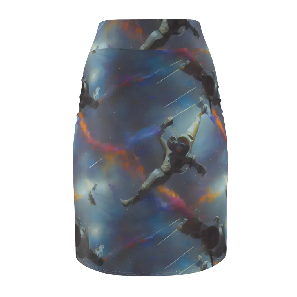 Gravity's Palette on Pencil Skirt — Back