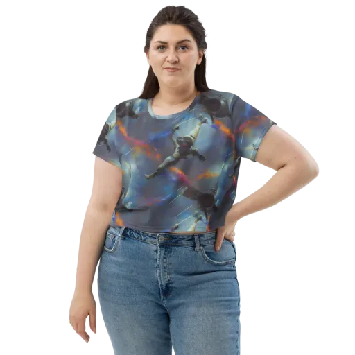 Gravity's Palette on a Crop Tee