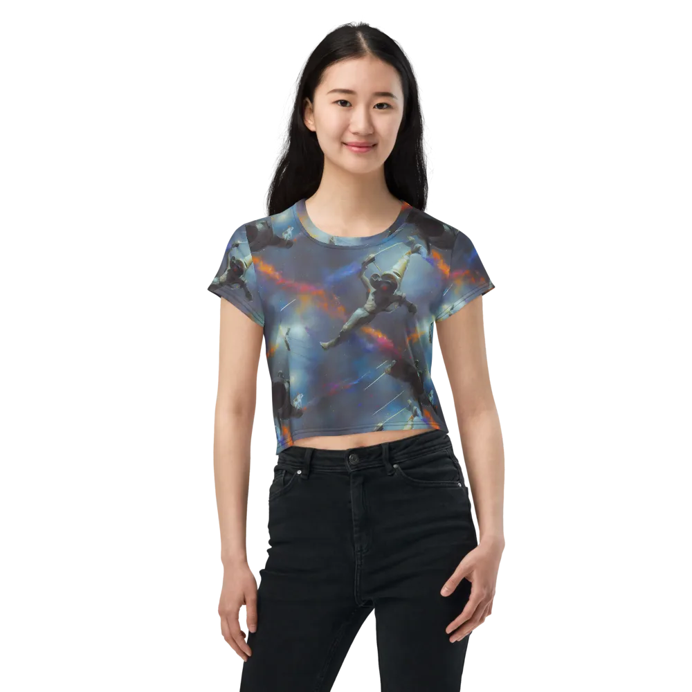 Gravity's Palette on Crop Tee — Front