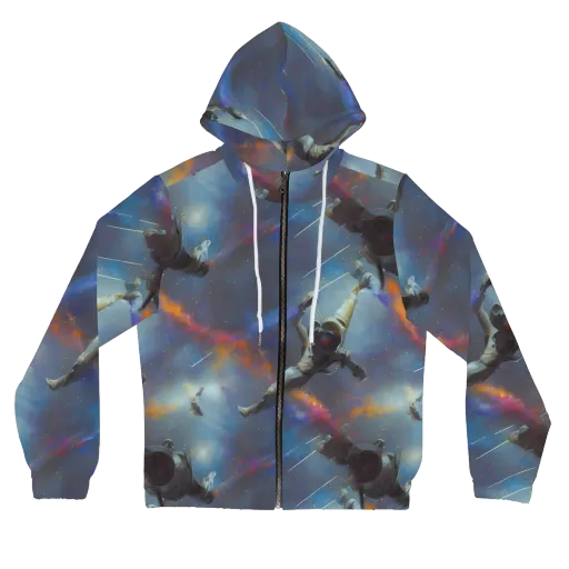 Gravity's Palette on a Women's Full-Zip Hoodie