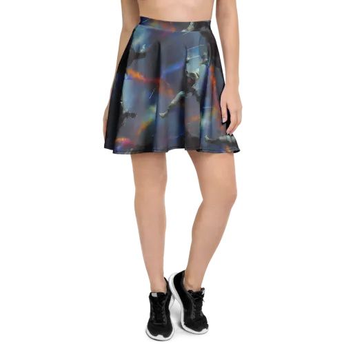 Gravity's Palette on a Skater Skirt